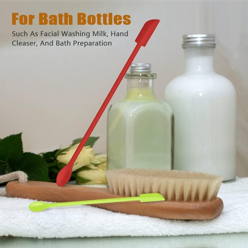 barsone Silicone Spatula Set (6Pcs) - Mini Scraper Tool for Beauty & Food - Reach Every Last Drop, Multi-Size Spatulas for Makeup Jars, Lotion Bottles & Kitchen Containers​ - Image 3